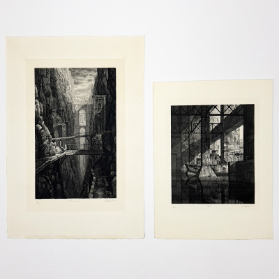 Image for Lot Gerard Trignac - Two Etchings