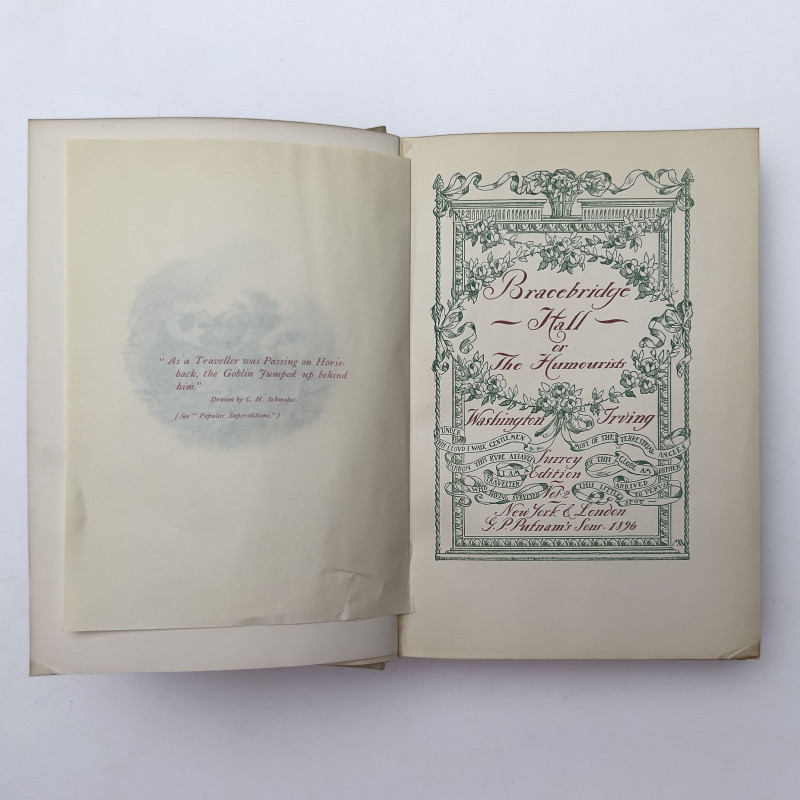 Washington Irving - Bracebridge Hall (Surrey Edition), 2 Volumes