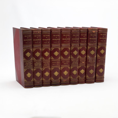 Image for Lot The Works of Shakespeare, 9 Volumes, edited by William Aldis Wright