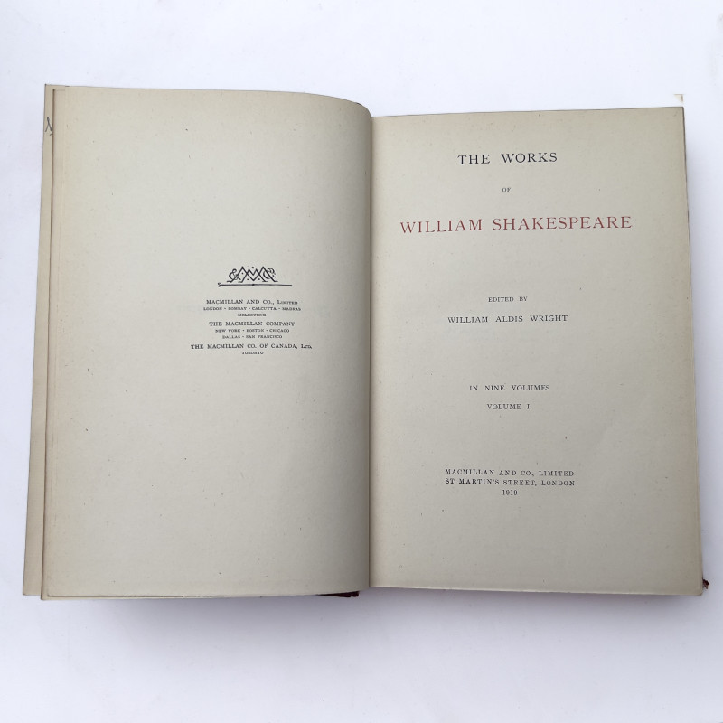 The Works of Shakespeare, 9 Volumes, edited by William Aldis Wright