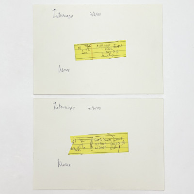 Image for Lot Merce Cunningham - Two Choreography Drawings