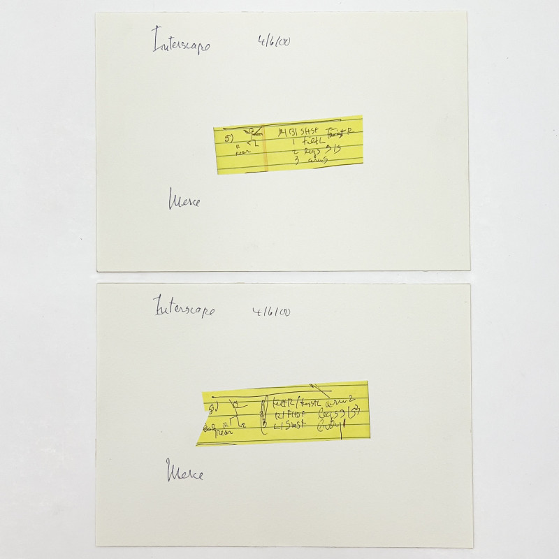 Merce Cunningham - Two Choreography Drawings