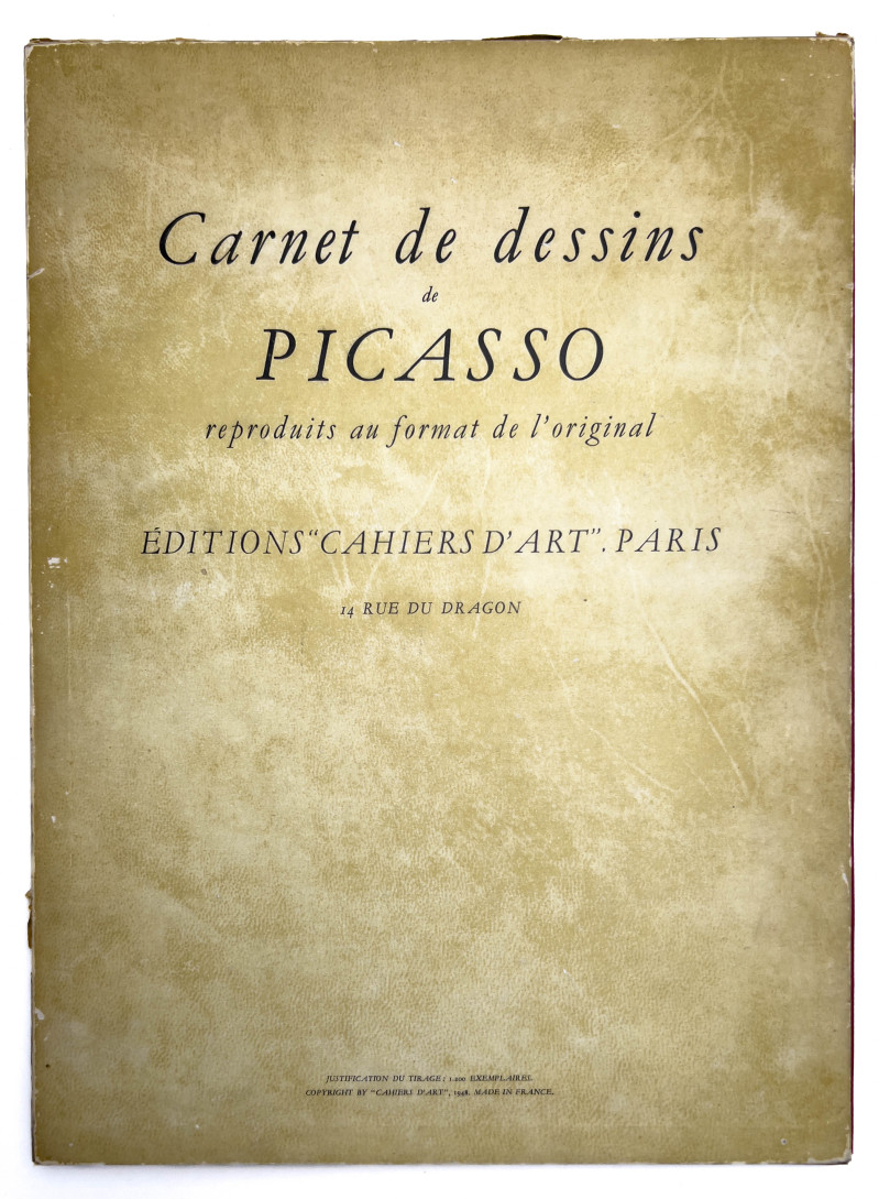 Pablo Picasso - Carnet de dessins (Signed)