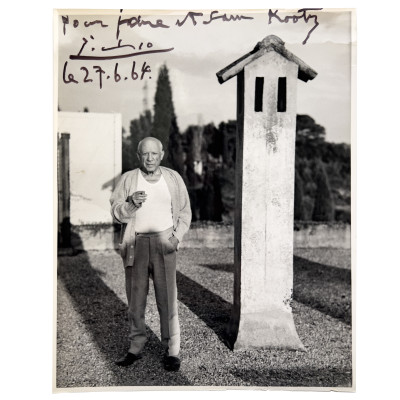 Image for Lot Signed Portrait of Pablo Picasso