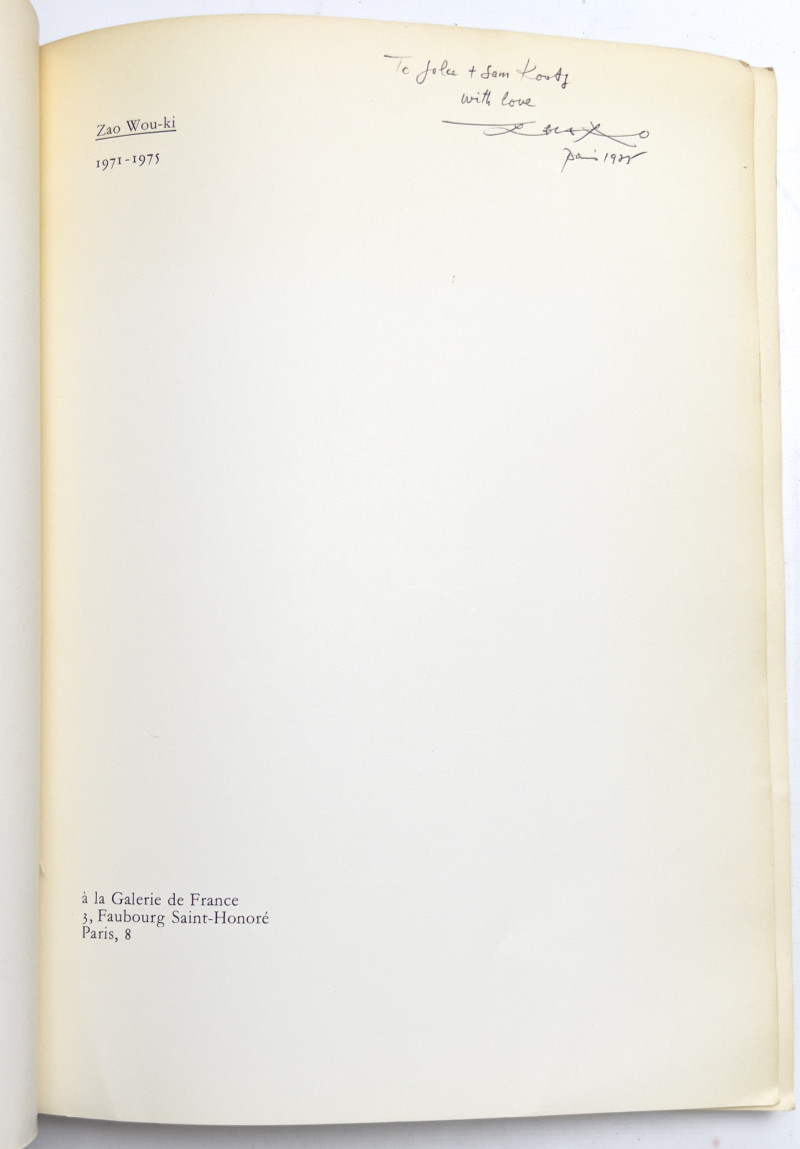 Zao Wou-Ki - Five Monographs (4 Signed)