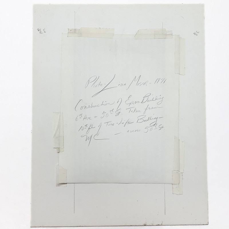 Lida Moser - Construction Exxon Building 6th Avenue