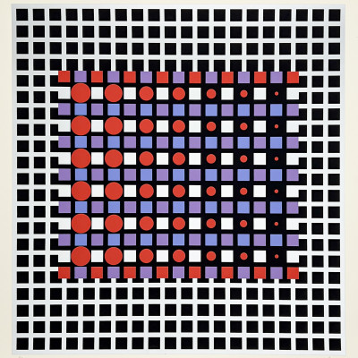 Image for Lot Victor Vasarely - Zilver