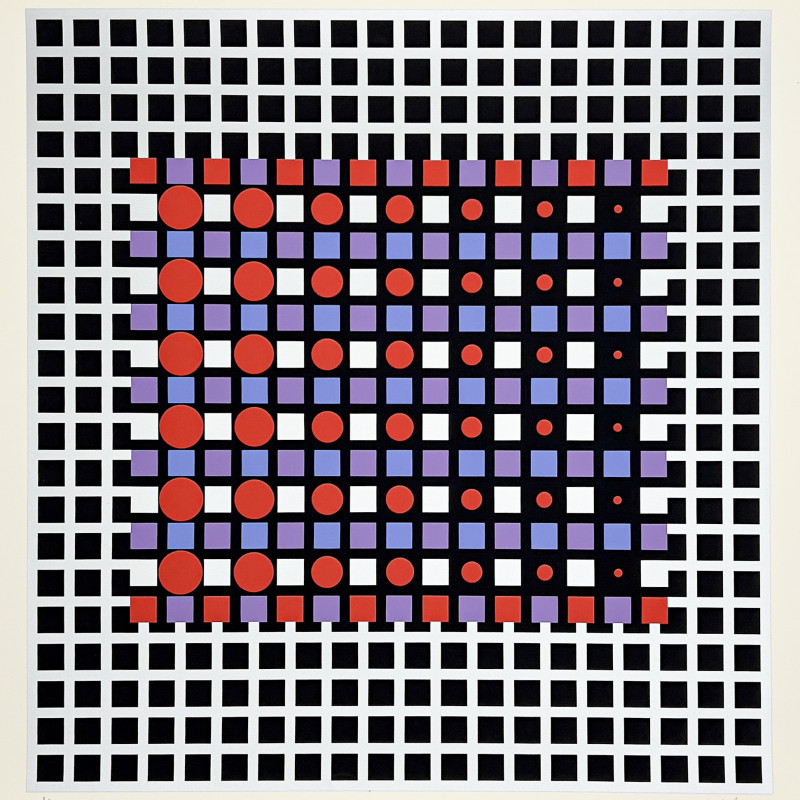 Victor Vasarely - Zilver