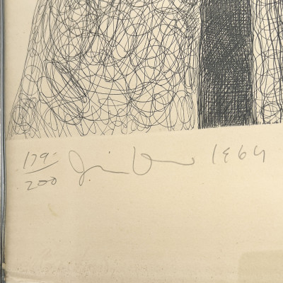 Jim Dine - Self Portrait ( Zinc &amp; Acid)(from New York Ten portfolio)