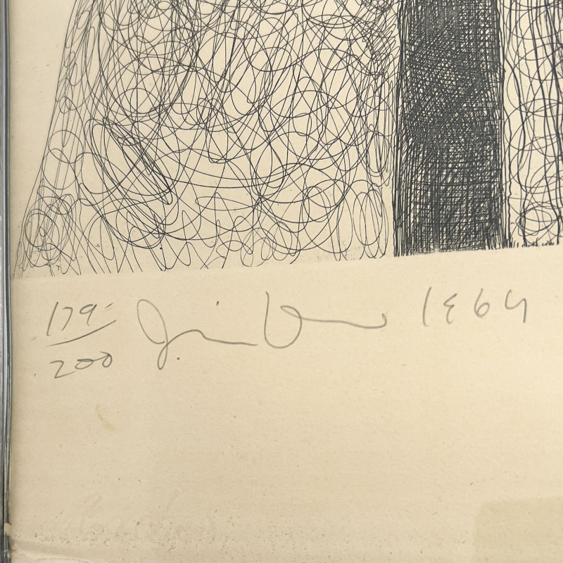 Jim Dine - Self Portrait ( Zinc &amp; Acid)(from New York Ten portfolio)