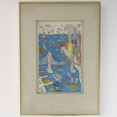 Image for Lot James Rizzi - The Brooklyn Bridge