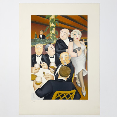 Beryl Cook - The Baron Entertains