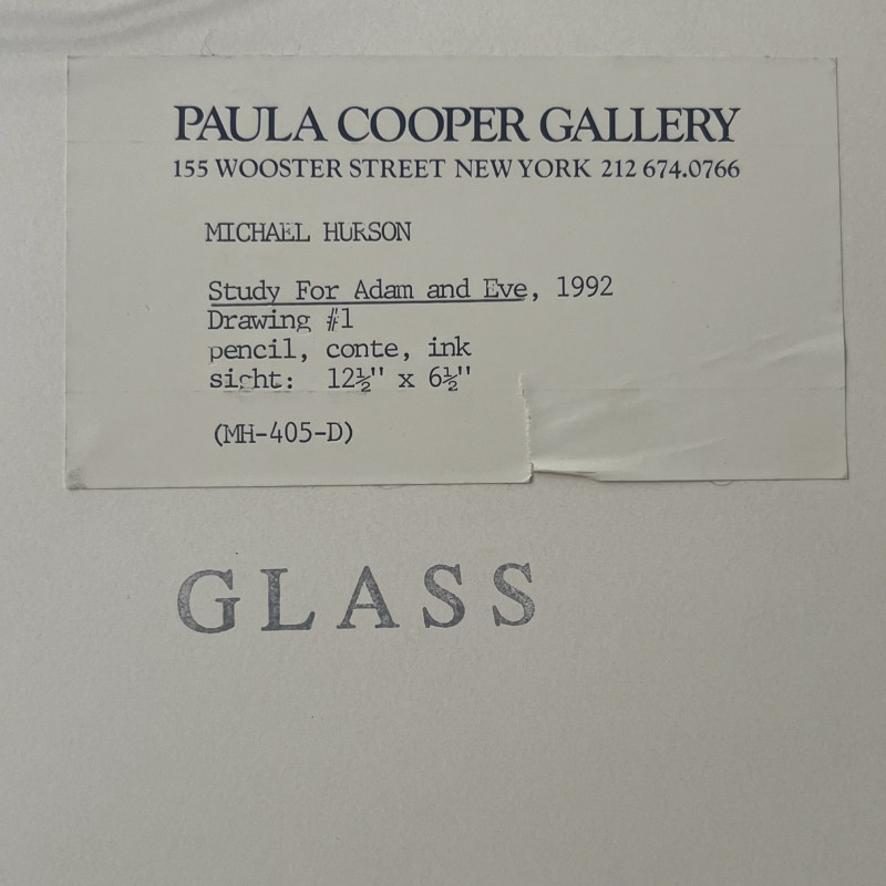 Michael Hurson - Study for Adam and Eve