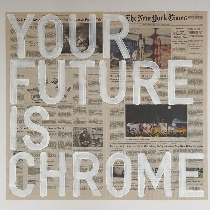 Rirkrit Tiravanija - Untitled (Your Future is Chrome)