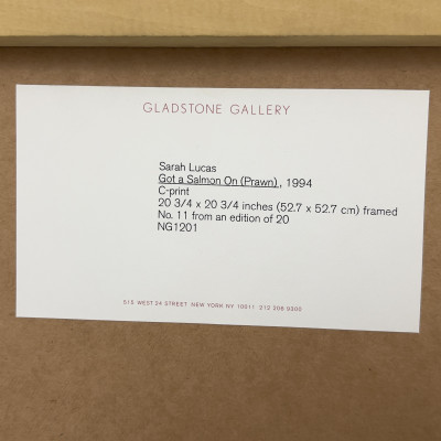 Sarah Lucas - Got a Salmon On (Prawn)