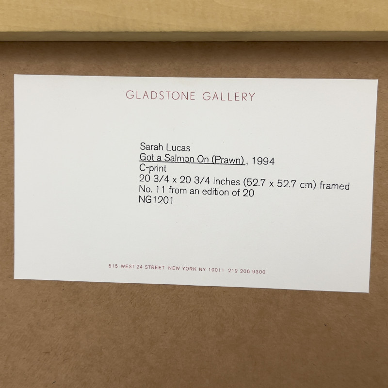 Sarah Lucas - Got a Salmon On (Prawn)