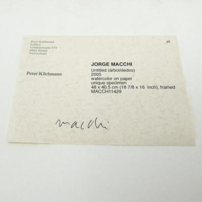 Jorge Macchi - Untitled (árbol/dedos)