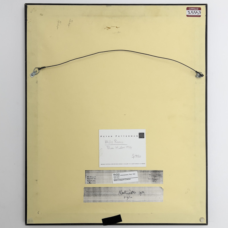 Willy Ronis - Rue Muller a Montmartre, Paris