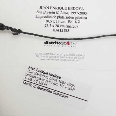 Juan Enrique Bedoya - San Bartolo II, Lima