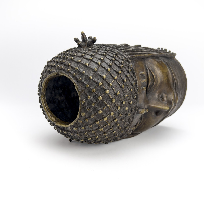 Nigerian Benin King Bronze Bust