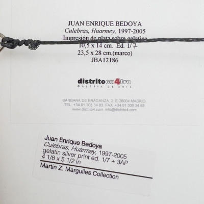 Juan Enrique Bedoya - Culebras, Huarmey