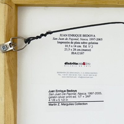 Juan Enrique Bedoya - San Juan de Pajonal, Nasca