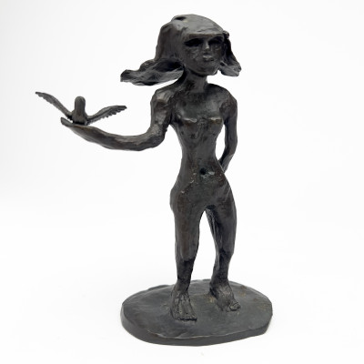 Image for Lot Maureen Cavanaugh - Woman with Bird