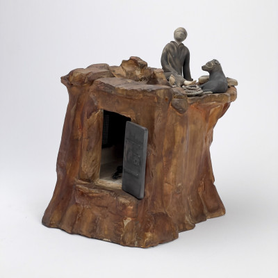 Image for Lot Melissa Zink - Untitled (blindfolded woman with dog)