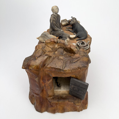 Melissa Zink - Untitled (blindfolded woman with dog)