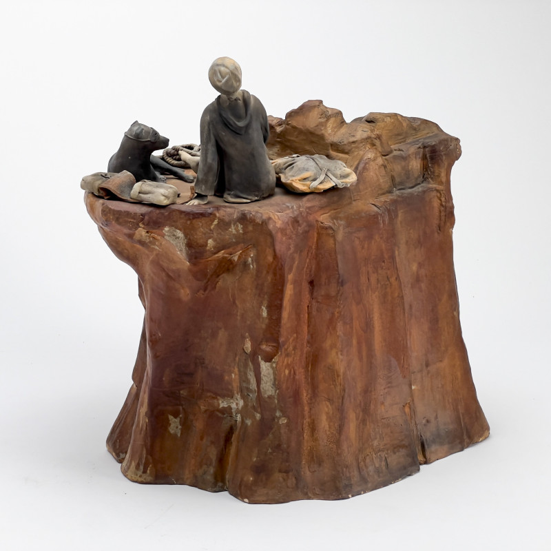 Melissa Zink - Untitled (blindfolded woman with dog)