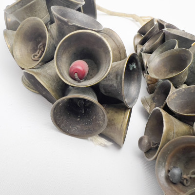 African - Nigerian Metal Bells and Currency Strands