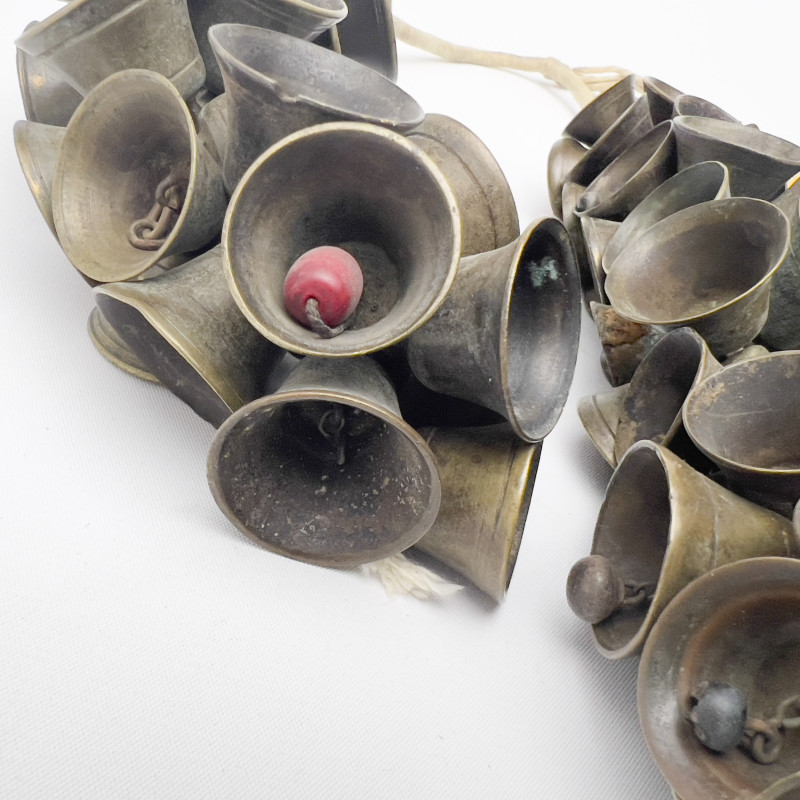 African - Nigerian Metal Bells and Currency Strands