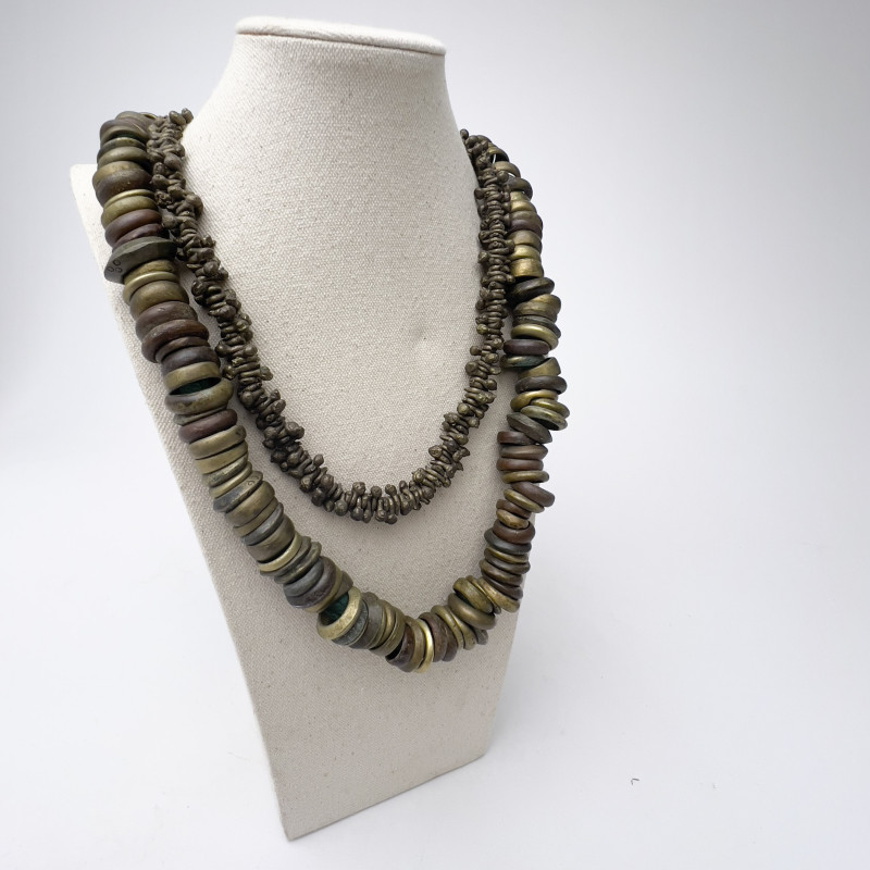 African - Nigerian Metal Bells and Currency Strands