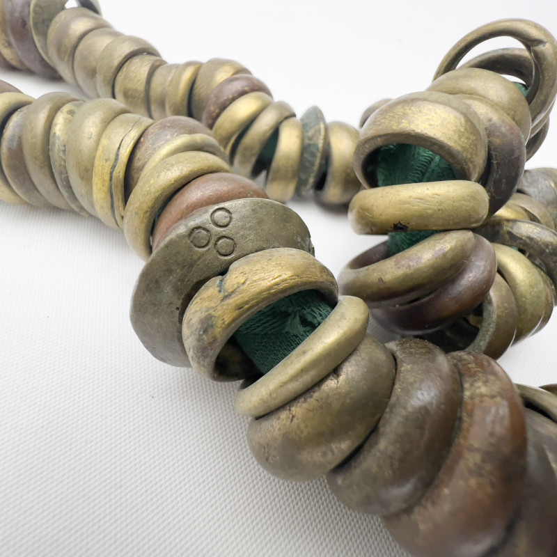 African - Nigerian Metal Bells and Currency Strands