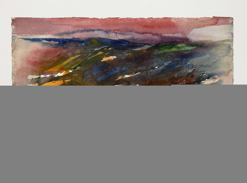 Michael Loew - Untitled (Abstract in Red, Blue, and Orange)