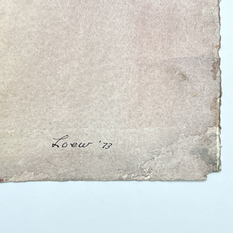 Michael Loew - Untitled (Abstract in Red, Blue, and Orange)