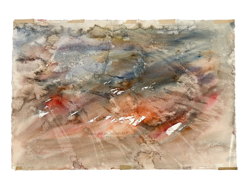 Michael Loew - Untitled (Abstract in Red, Blue, and Orange)