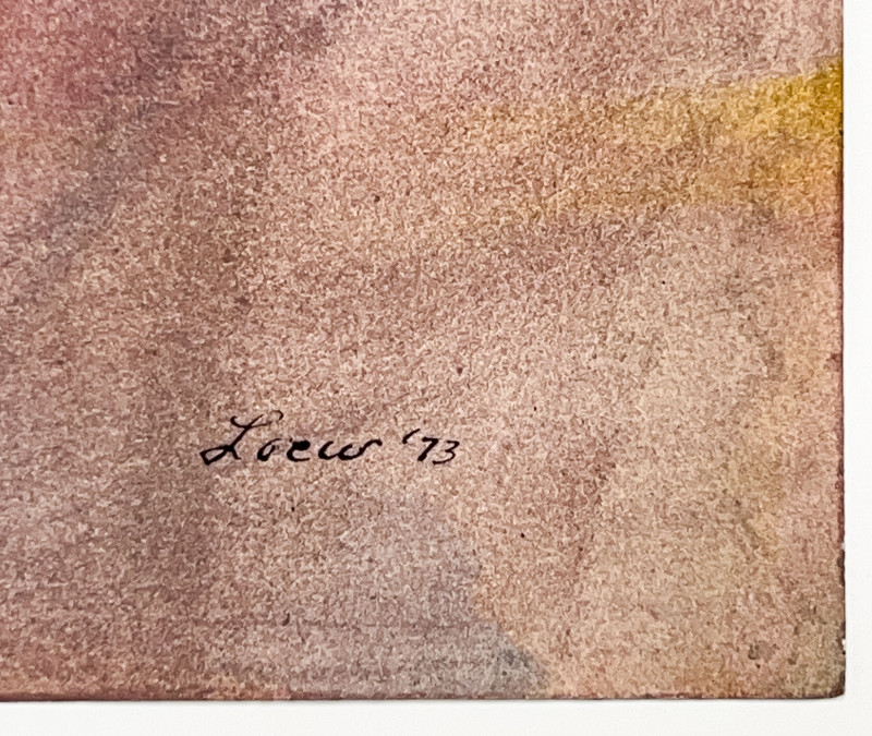 Michael Loew - Untitled (Abstract Composition in Red and Blue)