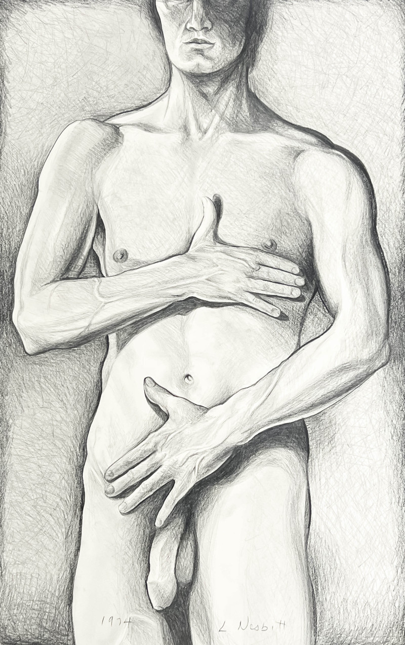 Lowell Nesbitt - Untitled (Male Nude)