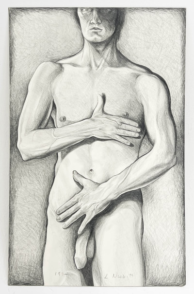 Lowell Nesbitt - Untitled (Male Nude)