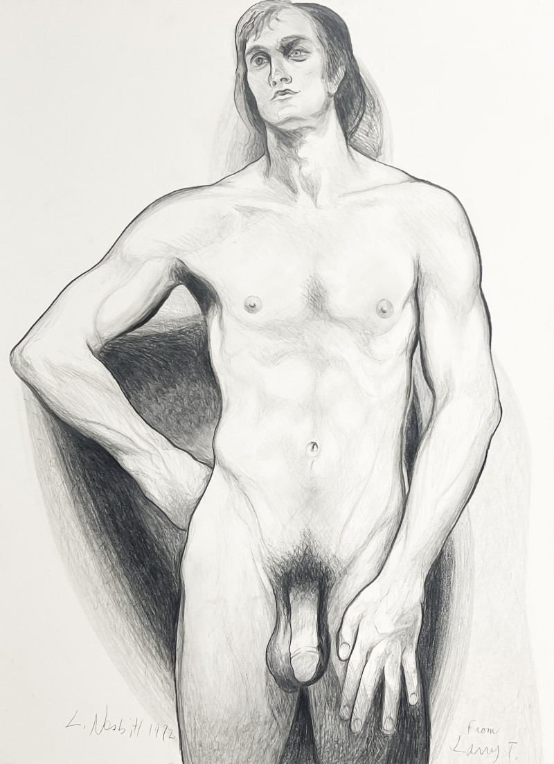 Lowell Nesbitt - Untitled (Male Nude)