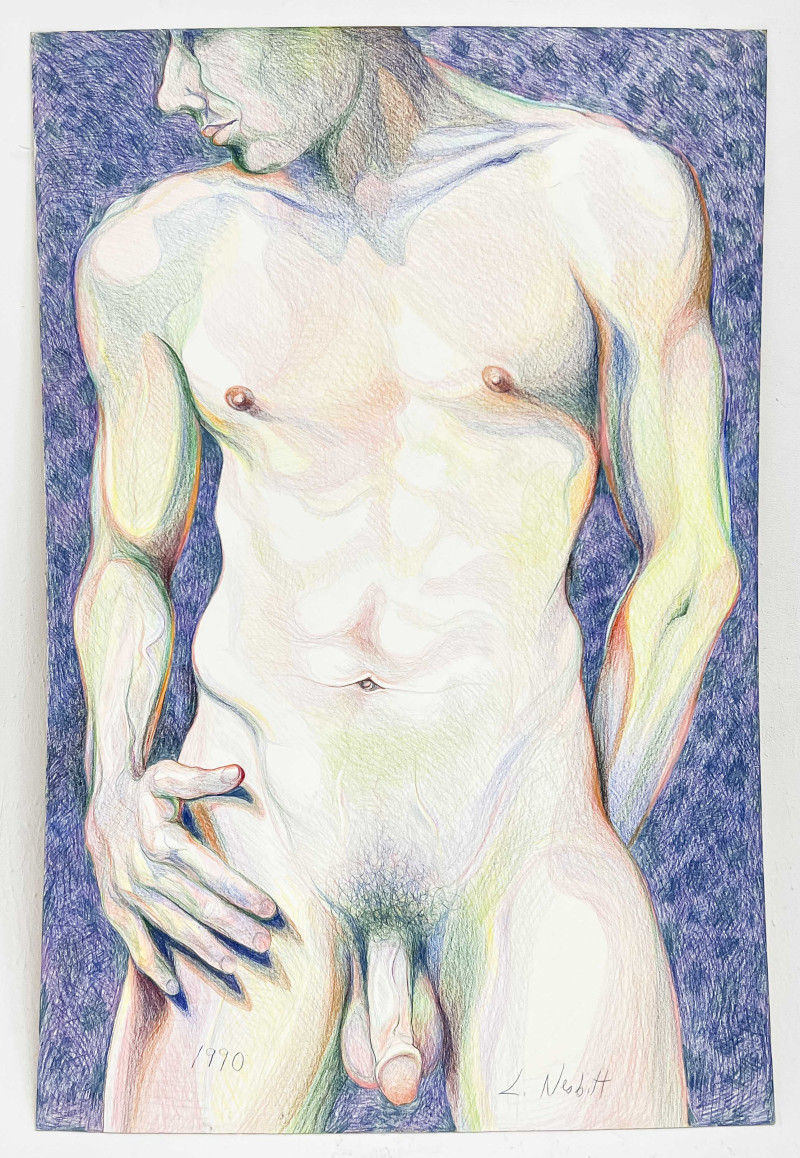Lowell Nesbitt - Untitled (Nude Male)