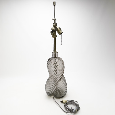 Venini (Attributed) - Spiral Form Murano Glass Table Lamp