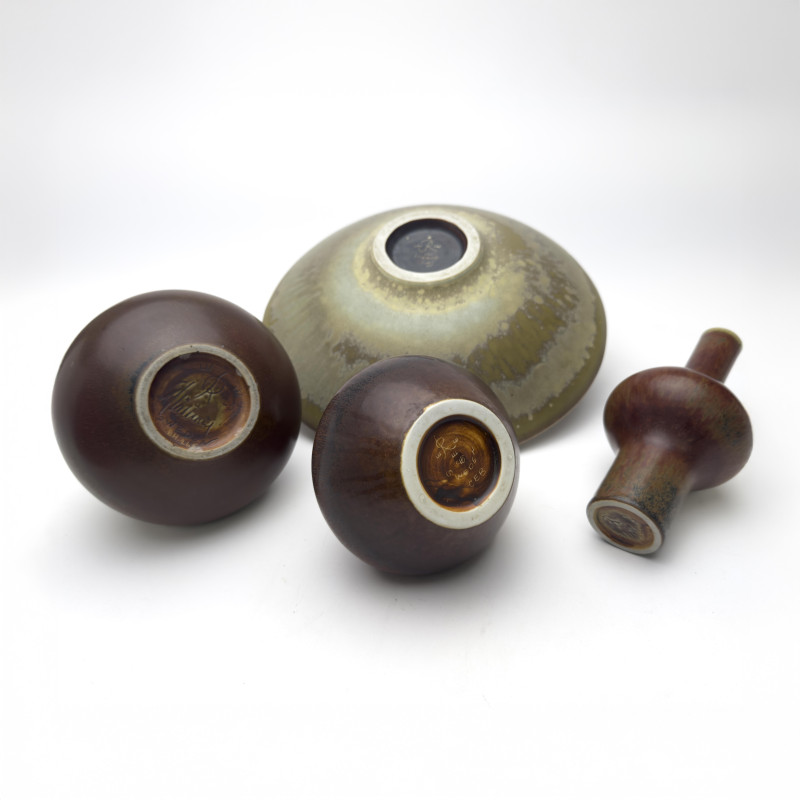 Carl-Harry Stålhane - for Rörstrand, One Dish and 3 Vases