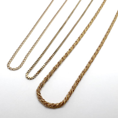 Gold Chains, Group of 3