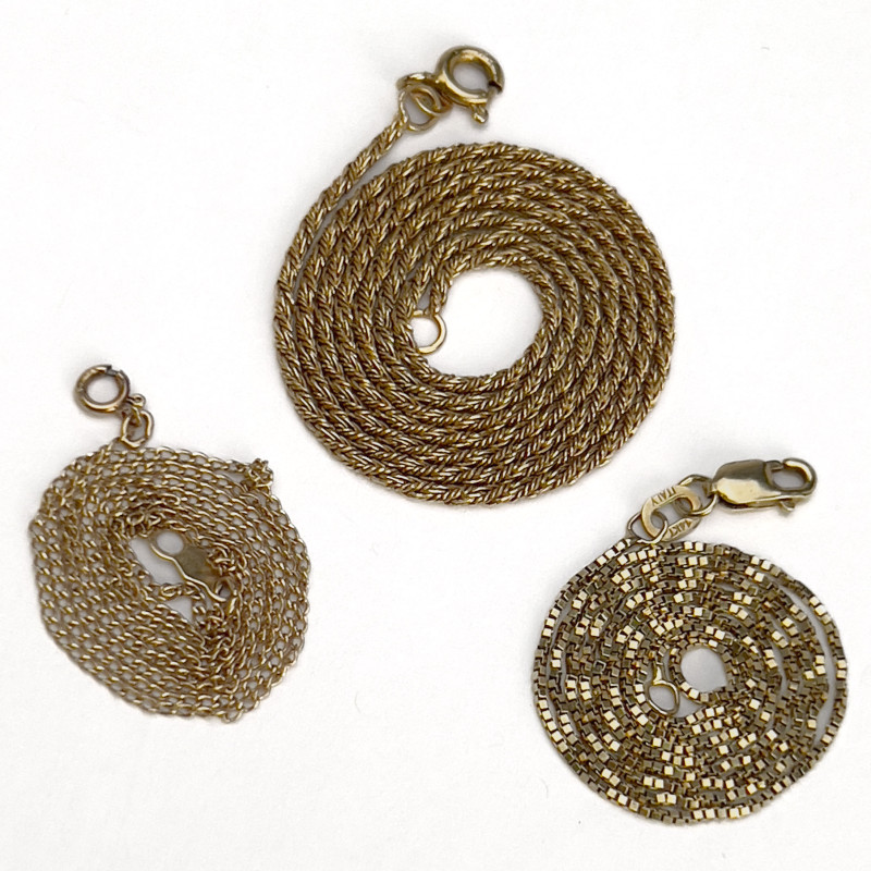 Gold Chains, Group of 3