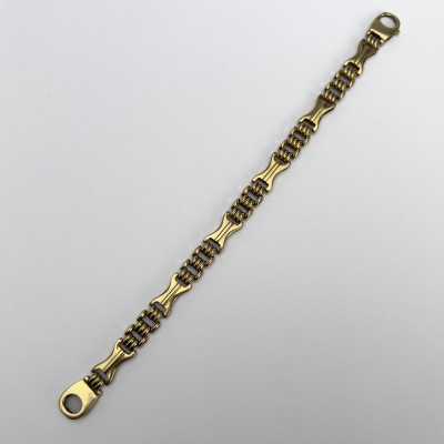 Gold Italian Gate Link Bracelet