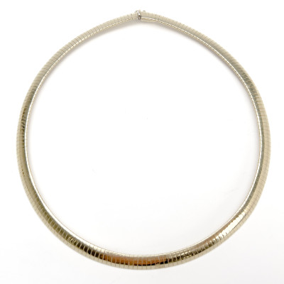 Image for Lot Gold Aurafin Omega Collar Necklace