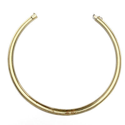 Gold Aurafin Omega Collar Necklace