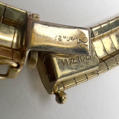 Gold Aurafin Omega Collar Necklace